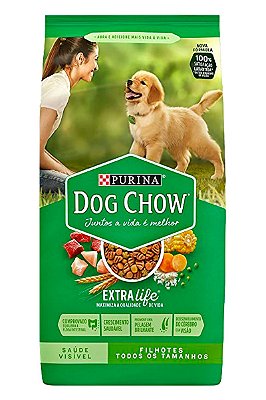 Ração Nestlé Purina Dog Chow Sabor Carne, Frango e Arroz para Cães Filhotes Todos os Tamanhos - 1kg