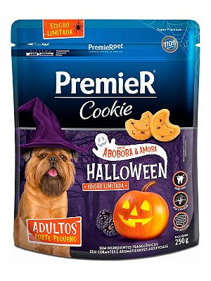 Biscoito Premier Cookie Halloween Sabor Abóbora e Amora para Cães Adultos de Raças Pequenas - 250g