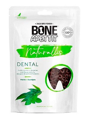 Petisco Snack Bone Apettit Naturallis Dental Super Premium Sabor Menta e Eucalipto para Cães - 60g