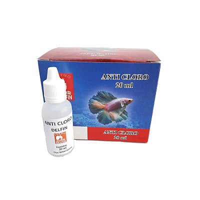 AntiCloro Delfin 20ml - Elimina cloro da água para aquário