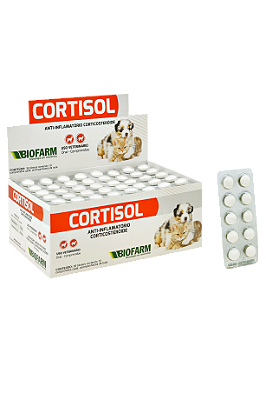 Anti-inflamatório Cortisol para Cães e Gatos com 10 comprimidos - Biofarm