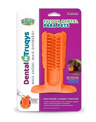 Brinquedo Mordedor Escova Dental Cães  - TRUQYS PETS