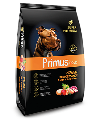 Ração Primus Gold Super Premium Power Performance Sabor Frango e Batata Doce para Cães Adultos - 14kg