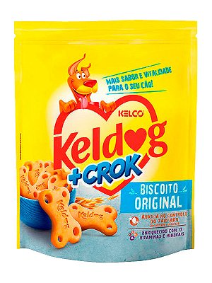 Biscoito Original Keldog +Crok Kelco - 400g ou 900g