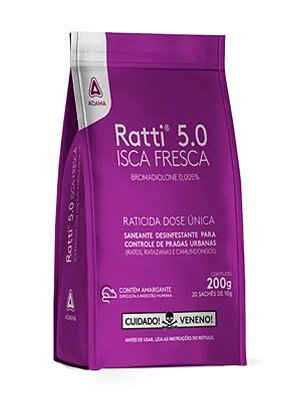 Raticida Ratti 5.0 Isca Fresca - 10g ou 200g