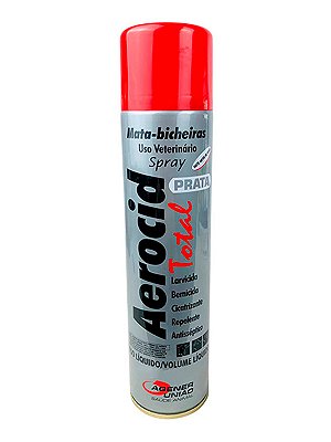 Mata Bicheira Aerocid Total Prata Spray Agener - 200ml ou 500ml