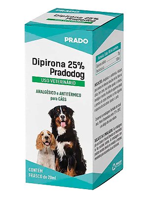 Analgésico e Antitérmico Dipirona 25% Prado para Cães - 20ml
