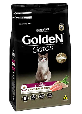 Ração Golden Sabor Frango para Gatos Castrados 1Kg à granel