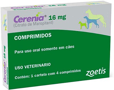 Antiemético Cerenia de 4 Comprimidos 16 mg ou 24mg - Zoetis