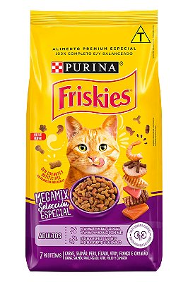 Ração Nestlé Purina Friskies Megamix Selección Especial para Gatos Adultos - 3kg ou 10,1kg