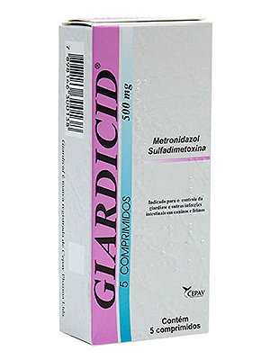 Antibiótico Giardicid 5 comprimidos - 500 mg