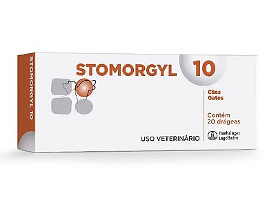 Antibiótico Stomorgyl 10 para Cães e Gatos - 20 Comprimidos