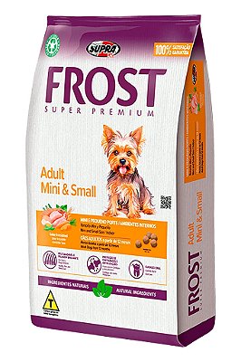 Ração Frost Adult Mini e Small Super Premium para Cães Adultos Mini e Pequeno Porte - 10,1Kg ou 15kg