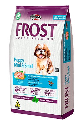 Ração Frost Puppy Mini e Small Super Premium para Cães Filhotes Mini e Pequeno Porte - 10,1Kg