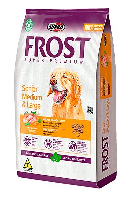 Ração Frost Senior Medium e Large Super Premium para Cães Adultos 7+ Médio e Grande Porte - 15kg