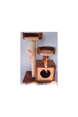 Arranhador Caixa com 2 Camas Núm. 38 para Gatos + Frete (à combinar) - Consulte regiões com entrega