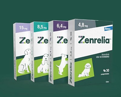 Zenrelia Antialérgico Dermatológico Elanco para Cachorro 30 comprimidos - 4,8mg, 6,4mg, 8,5mg ou 15mg