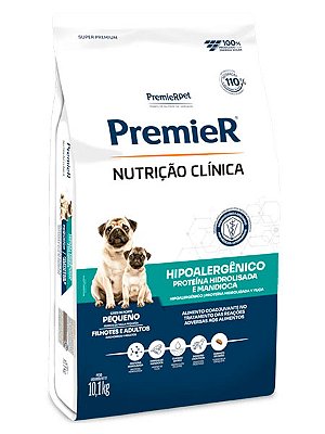 Ração PremieR Nutrição Clínica Hipoalergênico para Cães Adultos de Pequeno Porte - 10,1kg