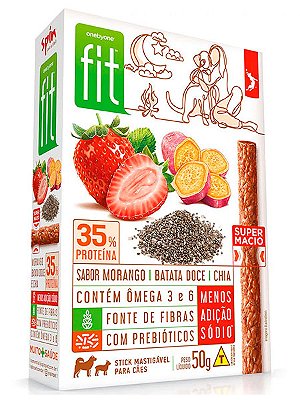 Petisco Onebyone Gourmet Sabor Morango e Batata Doce para Cães - 50g