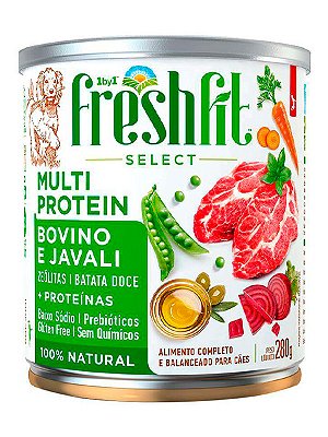 Ração Úmida Onebyone Freshfit Select Multi Protein Sabor Bovino e Javali para Cães - 280g