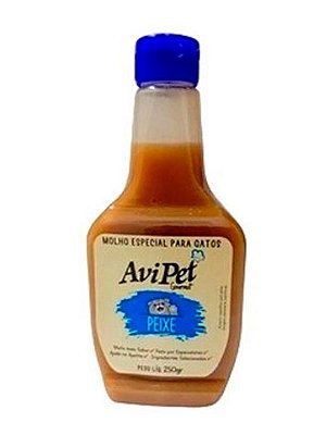 Molho AviPet Gourmet Sabor Peixe para Gatos - 250g