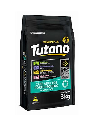 Ração Tutano Premium Plus Sabor Frango para Cães Adultos de Porte Peqeuno - 1kg, 3kg, 10,1kg ou 15kg