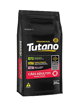 Ração Tutano Premium Plus Sabor Frango para Cães Adultos - 15kg ou 20kg