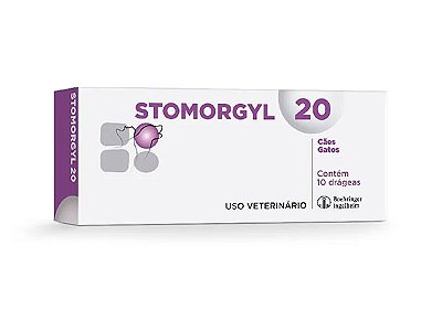 Antibiótico Merial Stomorgyl 20 para Cães e Gatos - 10 Comprimidos