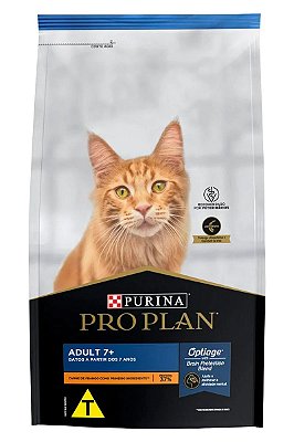 Ração Nestlé Purina Pro Plan Sabor Frango para Gatos Adultos 7+ - 400g ou 1kg