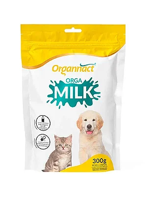 Sachê Orga Milk Organnact Suplemento Substituto do Leite Materno para Filhotes de Cães e Gatos - 60g, 100g ou 300g