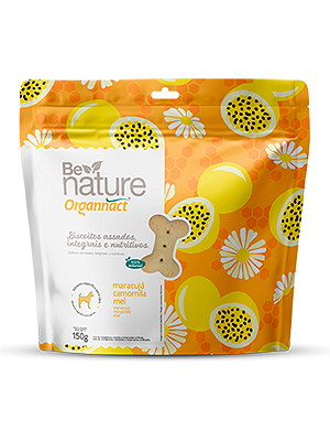 Biscoito Be Nature Organnact Integral Sabor Maracujá, Camomila e Mel - 150g