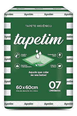 Tapete Higiênico Tapetim Great Pets 60x60cm com 7un, 30un ou 100un