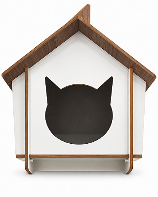 Casinha Toca Desmontável de MDF para Gatos
