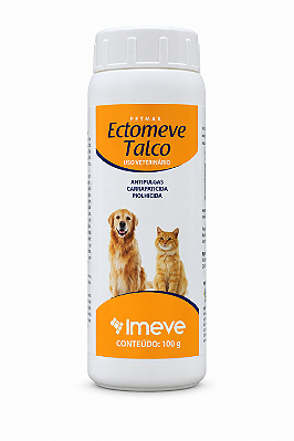 Talco Ectoparasiticida Ectomeve para Cães e Gatos 100g - Imeve