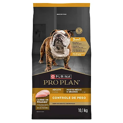 Ração Purina Pro Plan Controle de Peso para Cães Adultos Médios e Grandes - 10,1kg
