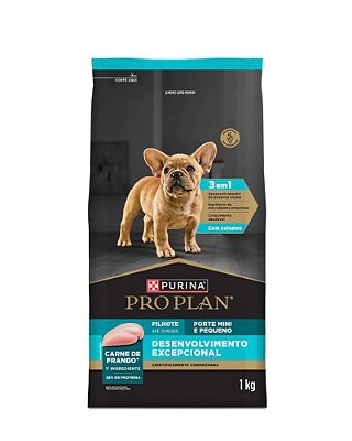 Ração Pro Plan Desenvolvimento Excepcional para Cães Filhotes de Porte Mini e Pequeno - 1kg