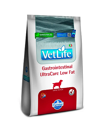 Ração Farmina Vet Life Gastrointestinal UltraCare Low Fat para Cães Adultos - 1,5 kg