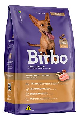 Ração Birbo Premium Tradicional para Cães Adultos - 7Kg, 15Kg ou 25Kg