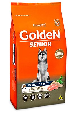 Ração Golden Formula Cães Sênior Frango e Arroz - 15Kg