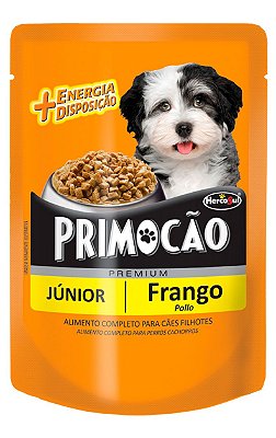 Ração Úmida Primocão Sachê Sabor Frango para Cães Filhotes - 100g