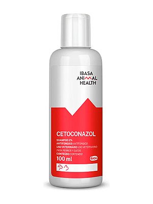 Shampoo Antifúngico Ibasa Cetoconazol para Cães e Gatos - 100ml