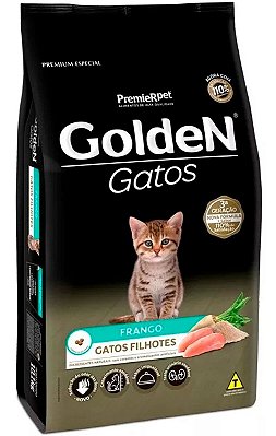 Ração Golden Sabor Frango para Gatos Filhotes - 3Kg