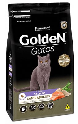 Ração Golden Sabor Salmão para Gatos Adultos - 10,1Kg