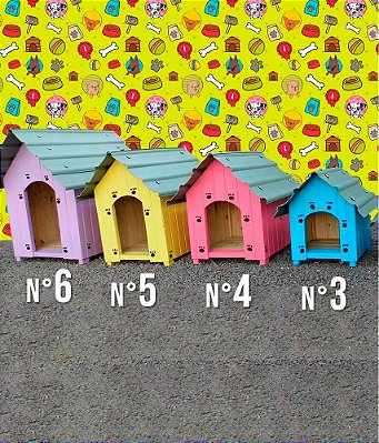 Casinha para Cachorro de Madeira com Telhado Ecológico com Plástico 100% Reciclado + Frete (à combinar) - Consulte regiões com entrega