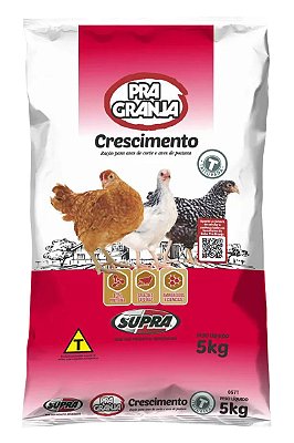 Ração Supra Crescimento Agro para Aves - 5Kg ou 20Kg