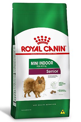 Ração Royal Canin Mini Indoor Senior para Cães de Raças Pequenas - 1Kg ou 2,5Kg