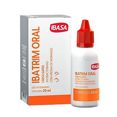 Antibacteriano Ibatrim Oral Ibasa para Cães e Gatos - 20ml