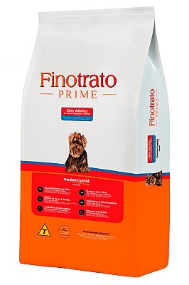 Ração Finotrato Prime Premium Especial para Cães Adultos de Raças Pequenas e Médias - 10,1kg, 15Kg ou 20kg