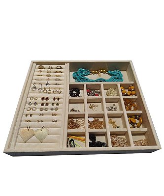 Bandeja Organizadora De Bijux Para Anéis Brincos E Pulseiras