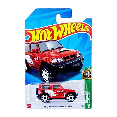 Carro Hot Wheels Mitsubishi Pajero Evolution Vermelha 2023 Lote J HKG47 3/5